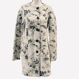 Lucy & Laurel Anthropologie Wool Blend Dress Coat Size L